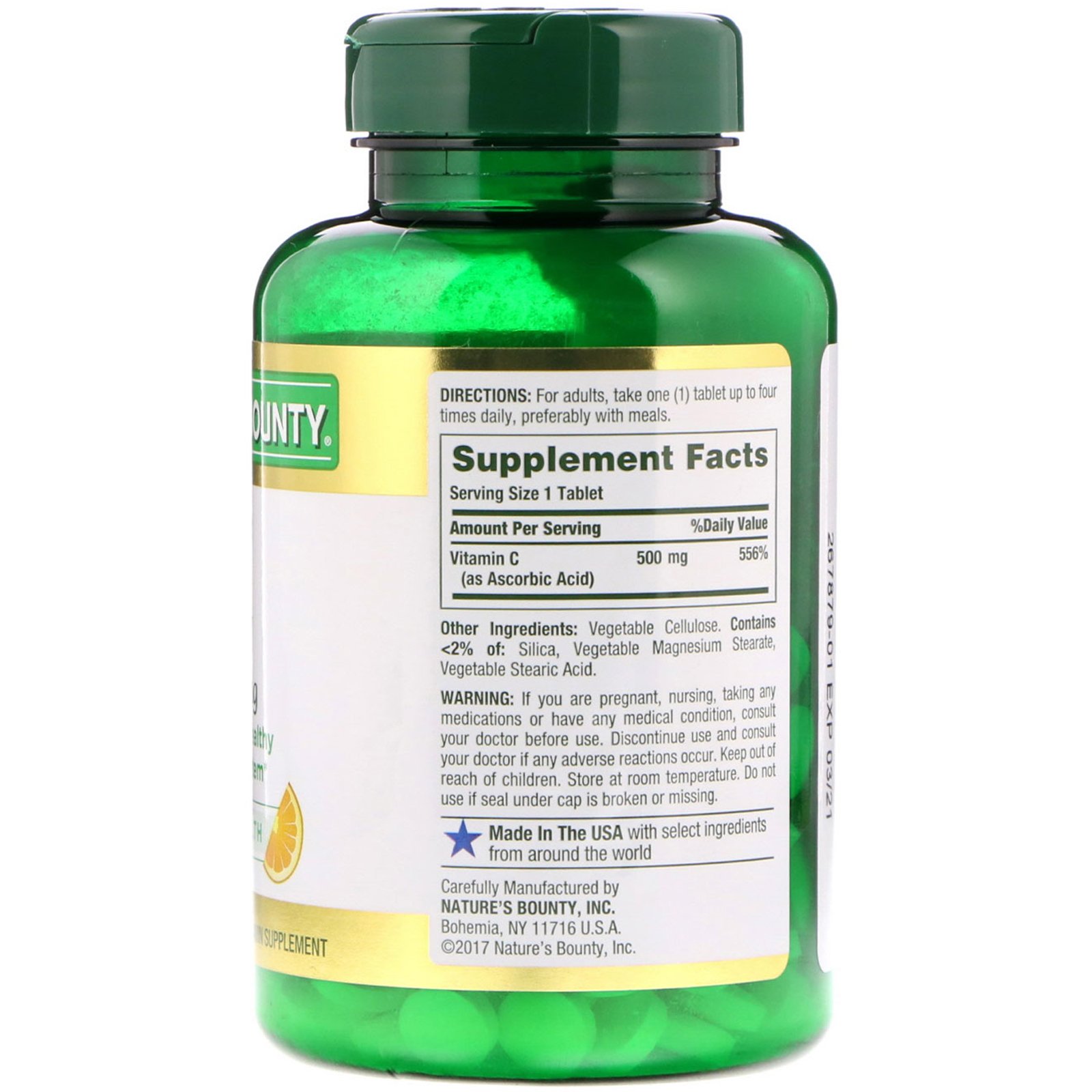 Comprar Nature's Bounty, Vitamina C, 500 mg, 150 Cápsulas - Imagem 2