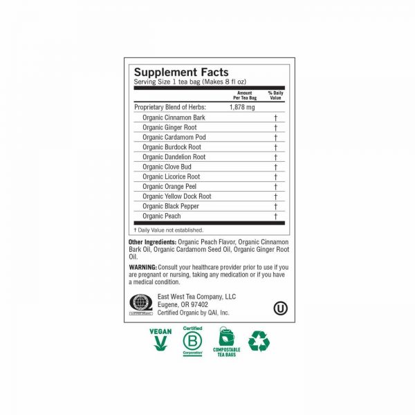 Comprar Yogi Tea Organic, Chá Detox de Pêssego - 16 saquinho de chá - Imagem 5