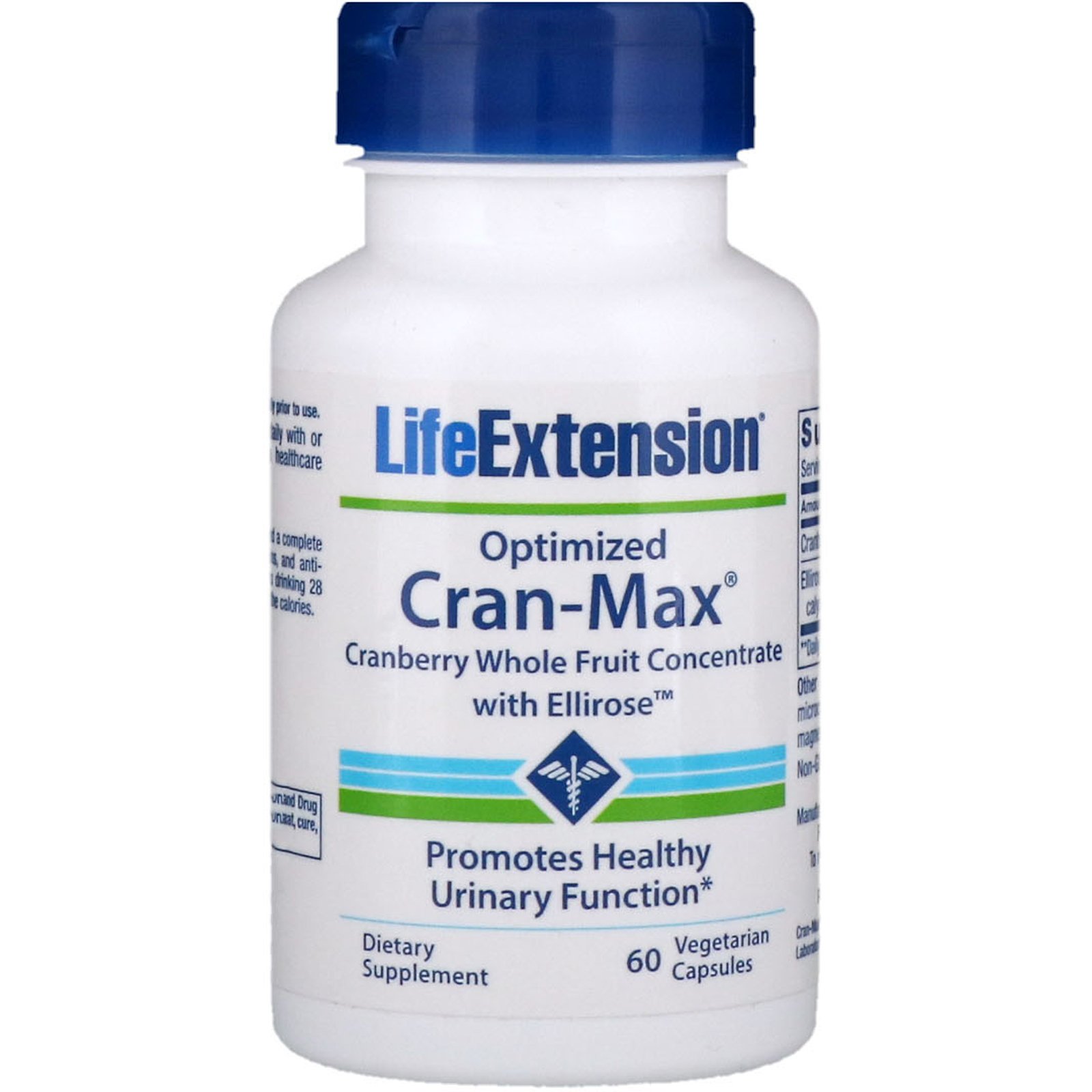 Comprar Life Extension, Optimized Cran-Max, Cranberry Whole Fruit Concentrate with Ellirose, 60 Vegetarian Capsules