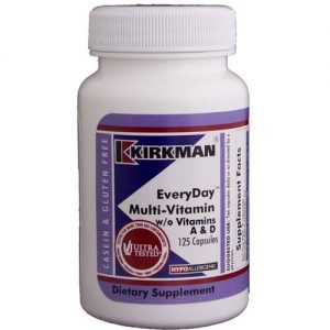 Comprar Kirkman Labs, Multivitamínico sem Vitaminas A & D - 125 Cápsulas Vegetarianas