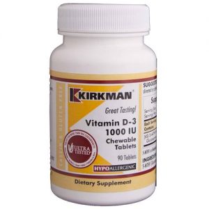 Comprar Kirkman Labs, Vitamina D-3 - 1,000 IU - 90 Comprimidos Mastigáveis