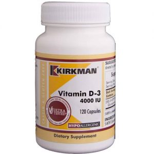 Comprar Kirkman Labs Vitamina D-3 - 4,000 IU - 120 Cápsulas Vegetarianas