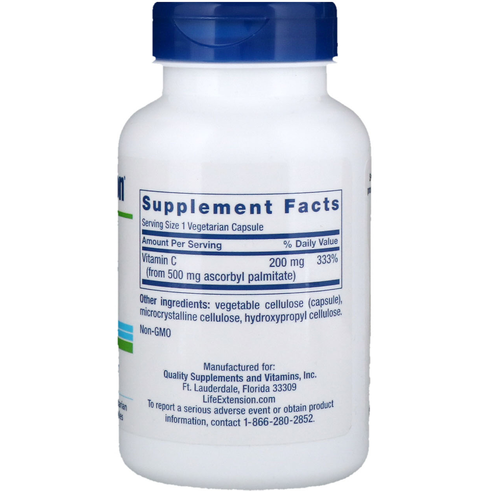 Comprar Life Extension, Ascorbyl Palmitate, 500 mg, 100 Vegetarian Capsules - Imagem 2