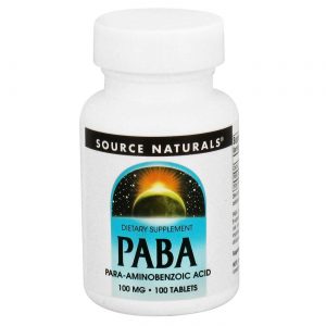 Comprar Source Naturals, PABA 100 mg - 100 Tabletes