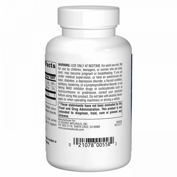 Comprar Source Naturals, Melatonina 5mg - 240 Tabletes - Imagem 4