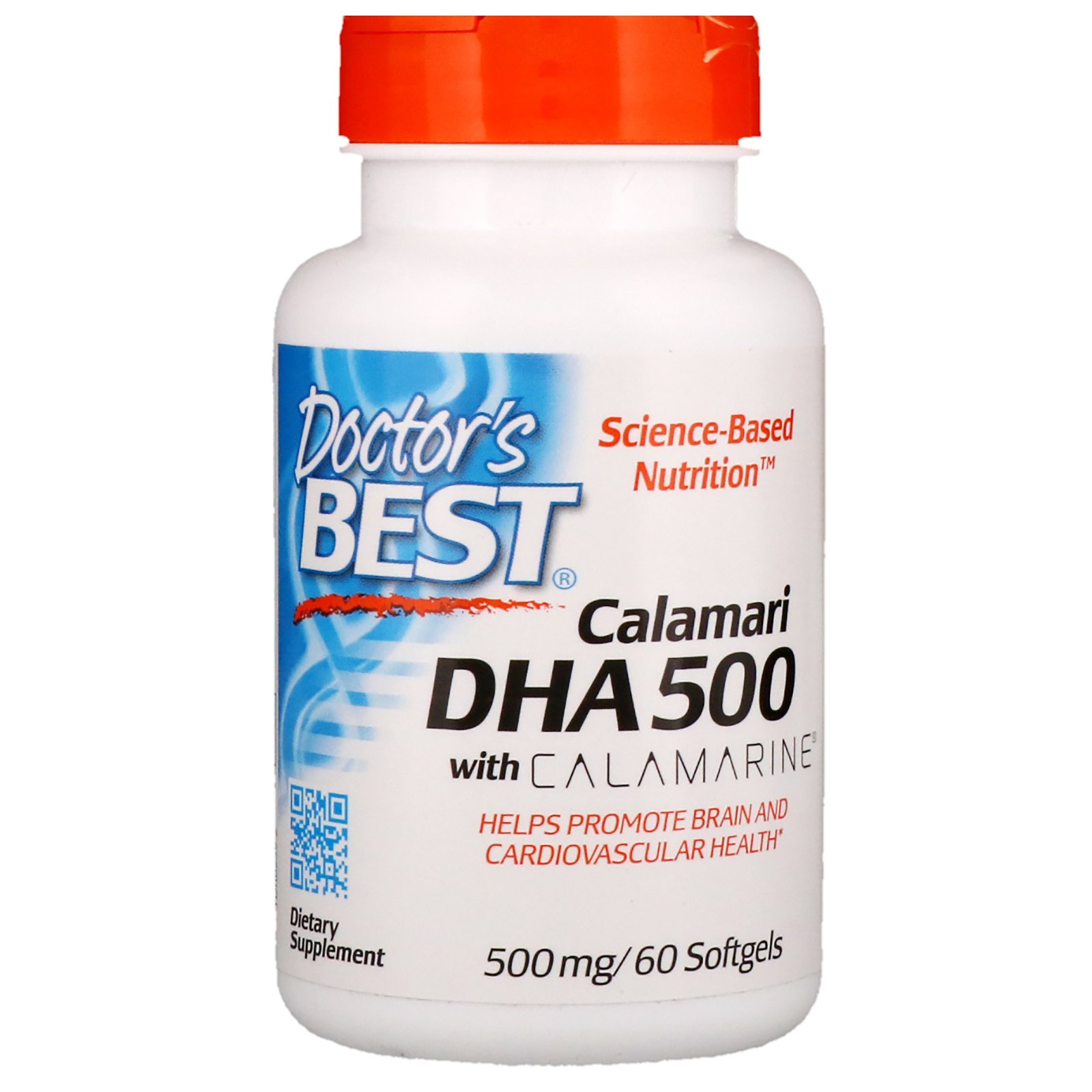 Comprar Doctor's Best, Calamari DHA 500 with Calamarine , 500 mg, 60 Softgels