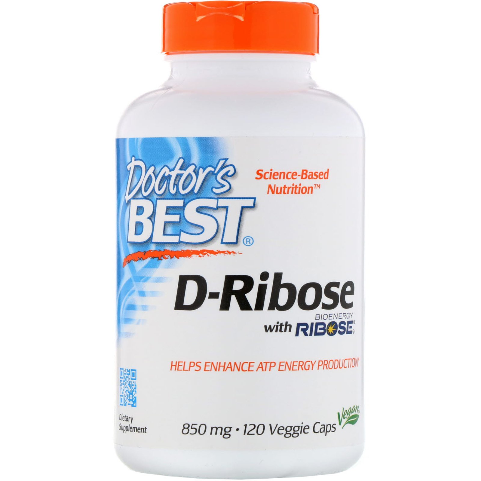Comprar Doctor's Best, D-Ribose com Ribose BioEnergy, 850 mg, 120 Cápsulas Vegetais