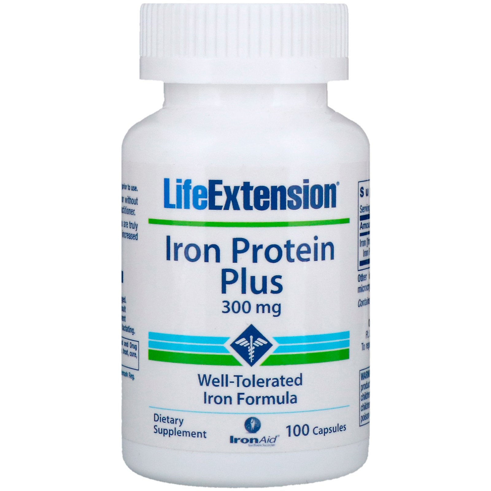 Comprar Life Extension, Proteína de Ferro Plus, 300 mg, 100 Cápsulas