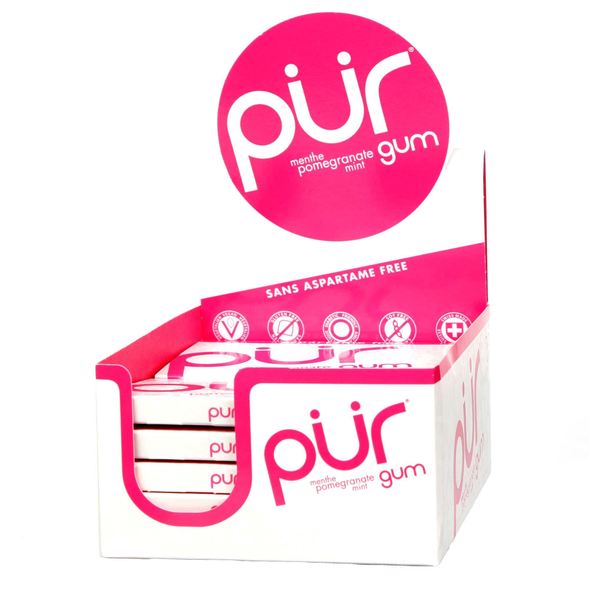 Comprar Pur Gum, Menta de romã - 12 Caixas