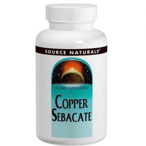 Comprar Source Naturals, Sebacato de Cobre 22 mg - 60 Comprimidos