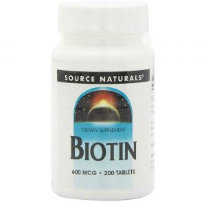 Comprar Source Naturals, Biotina 600 mcg - 200 Tabletes