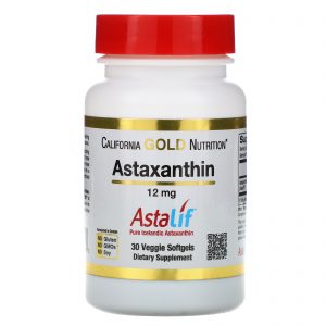 Comprar California Gold Nutrition, Astaxantina, AstaLif Pure Icelandic, 12 mg, 30 Cápsulas Vegetais Softgel