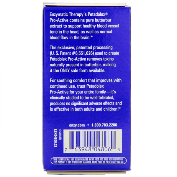 Comprar Enzymatic Therapy, Petadolex Pró-ativas - 60 cápsulas de gel - Imagem 4