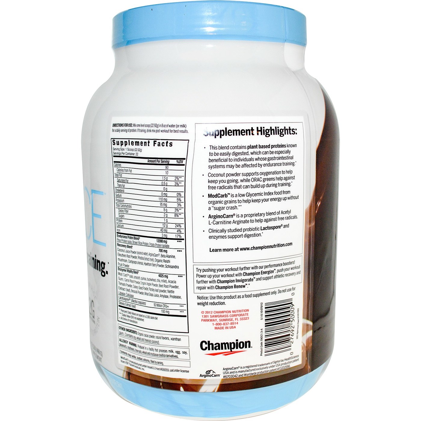 Comprar Champion Performance Endurance, Pedaço de chocolate - 1 lb - Imagem 2