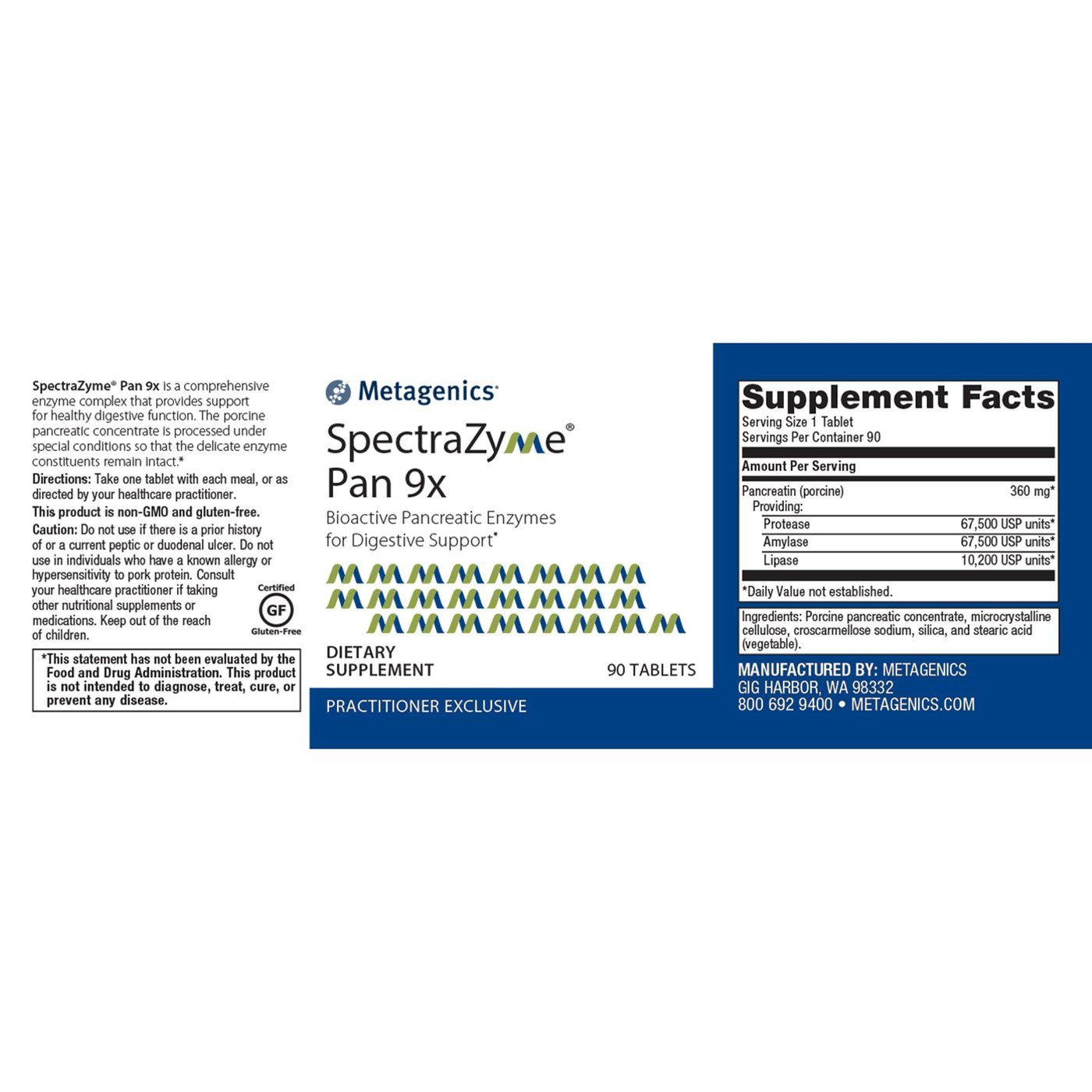 Comprar Metagenics SpectraZyme Pan 9x - 90 Tabletes - Imagem 2