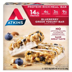 Comprar Atkins, Advantage Barra de Proteína, Blueberry Iogurte Grego - 5 Unidades