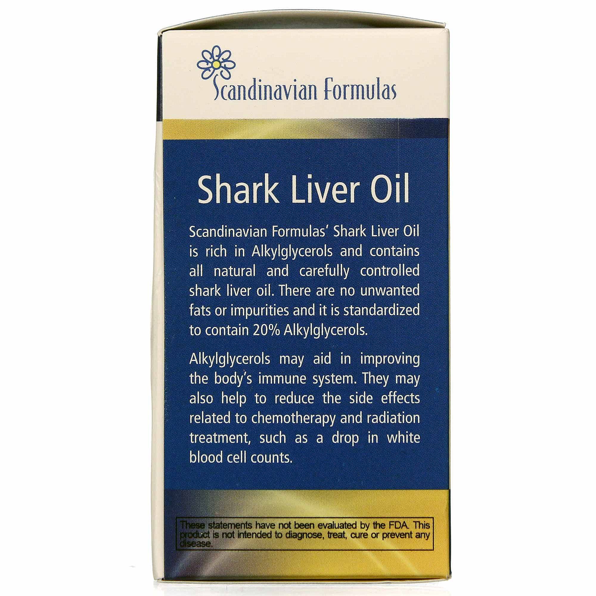 Comprar Scandinavian Formulas, Óleo de fígado de tubarão 500 mg -120 Cápsulas - Imagem 3