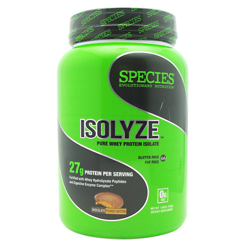 Comprar Species Nutrition Isolyze, Manteiga de amendoim de chocolate - 22 servings