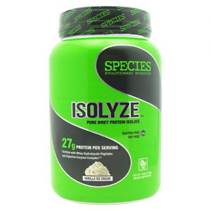 Comprar Species Nutrition, Isolyze™ Proteína Isolada Pura - Sabor de Sorvete de Baunilha - 22 Porções
