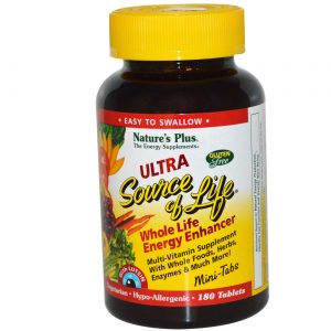 Comprar Nature's Plus, Ultra Source of Life® Multi Vitaminas e Minerais - 180 Mini-Tabletes