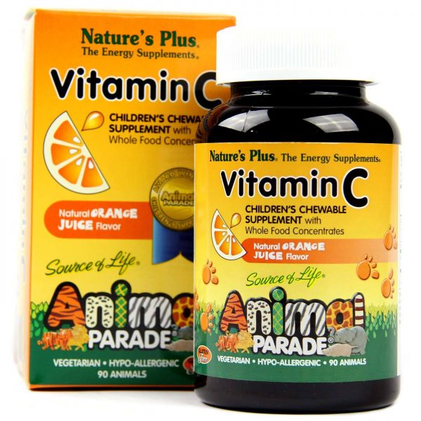 Comprar Nature's Plus, Animal Parade vitamina C - Sabor laranja - 90 Comprimidos Mastigáveis - Imagem 4