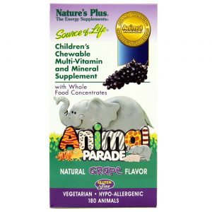 Comprar Nature's Plus, Multivitamínico Infantil Animal Parade®, Sabor Uva - 180 Pastilhas Mastigáveis