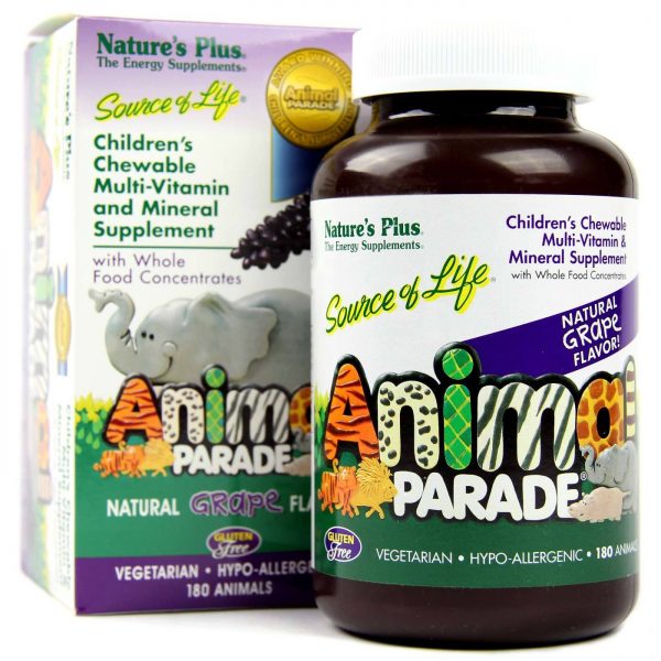 Comprar Nature's Plus, Multivitamínico Infantil Animal Parade®, Sabor Uva - 180 Pastilhas Mastigáveis - Imagem 4