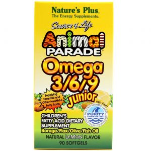 Comprar Nature's Plus, Animal Parade® Ômega 3-6-9 Júnior - 90 Cápsulas em Gel