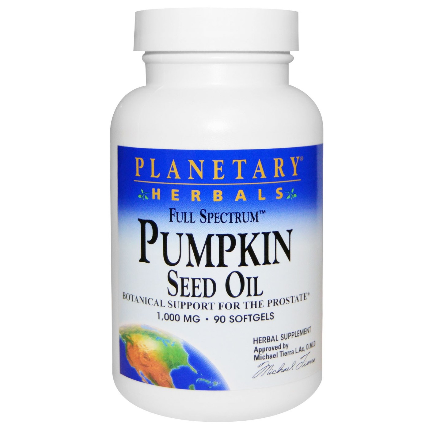 Comprar Planetary Herbals, Óleo de Semente de Abóbora - 90 Cápsulas em Gel