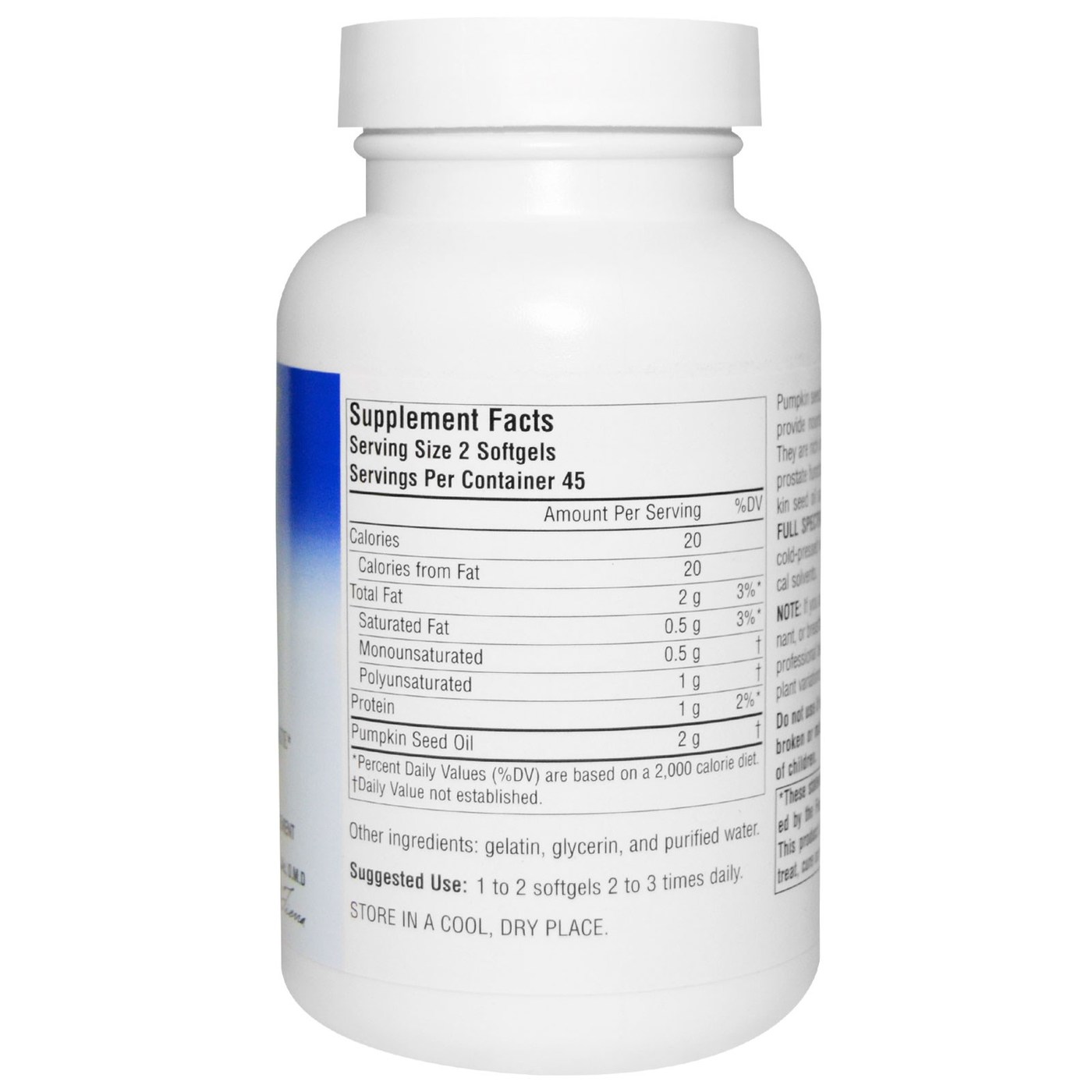 Comprar Planetary Herbals, Óleo de Semente de Abóbora - 90 Cápsulas em Gel - Imagem 2