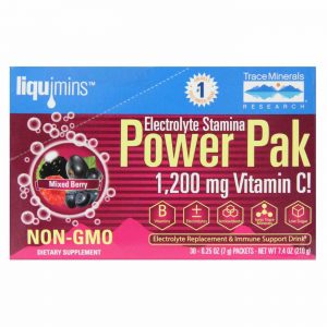 Comprar Trace Minerals Research Electrolyte Stamina Power Pak, Baga mista não transgênica - 30 Packets