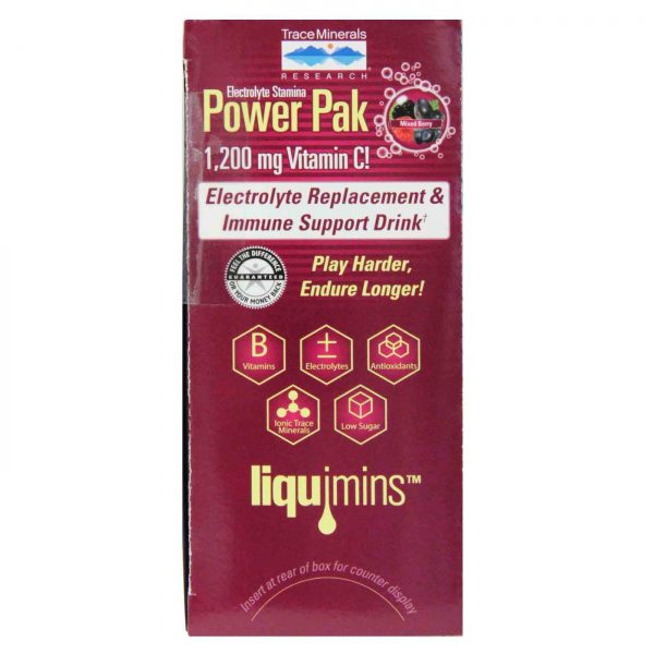 Comprar Trace Minerals Research Electrolyte Stamina Power Pak, Baga mista não transgênica - 30 Packets - Imagem 5