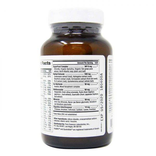 Comprar Pure Essence Labs, One 'n' Only™ - Multivitaminas de uso diário - 30 Tabletes - Imagem 4