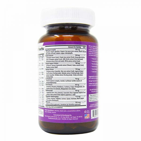 Comprar Pure Essence Labs, One'N'Only™ Multivitamínico Feminino - 90 Tabletes - Imagem 4