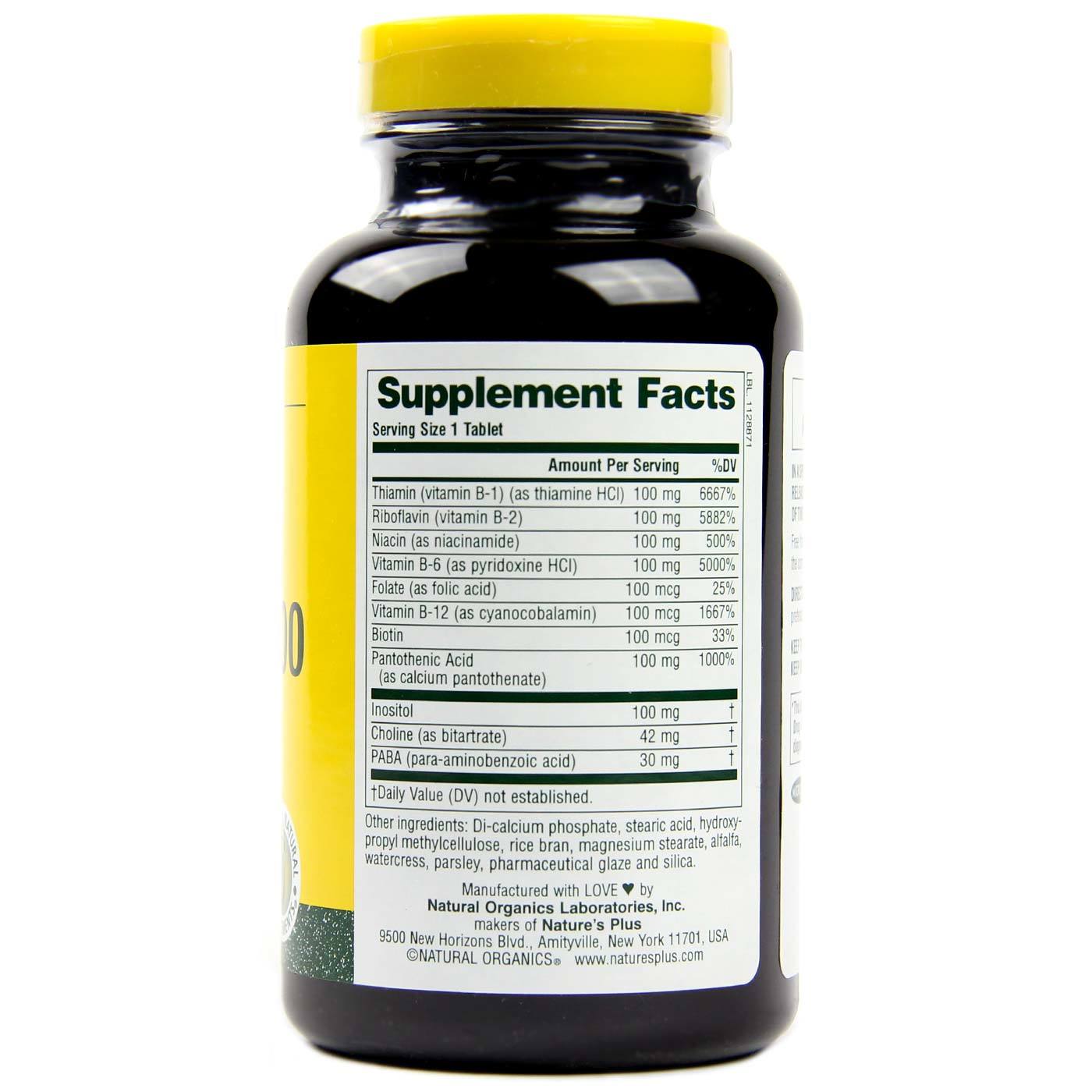 Comprar Nature's Plus, Mega B-100 de - 180 Tabletes - Imagem 2