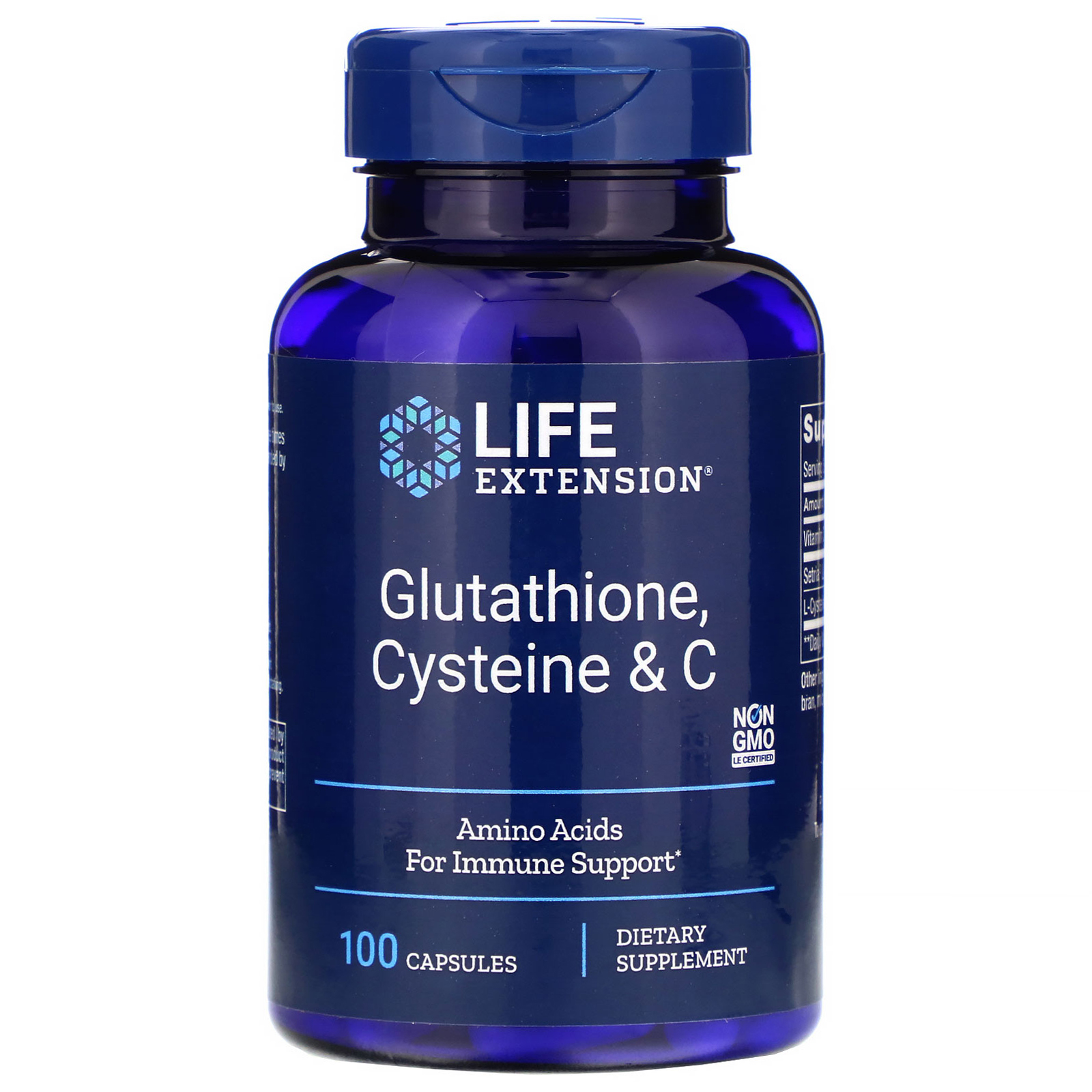 Comprar Life Extension, Glutathione, Cysteine & C, 100 Cápsulas