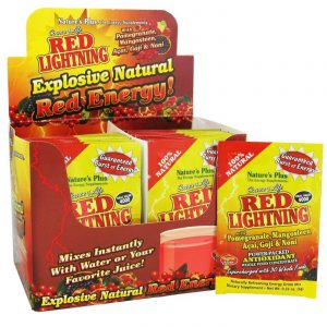 Comprar Nature's Plus, Red Lightning® Suplemento Energético - 20 pacotes