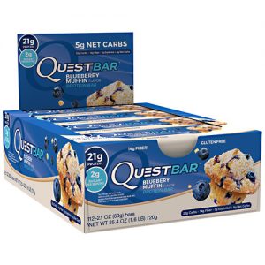 Comprar Quest Nutrition, Quest® Barra de Proteína, Muffin de Mirtilo - 12 Barras (60 g Cada)