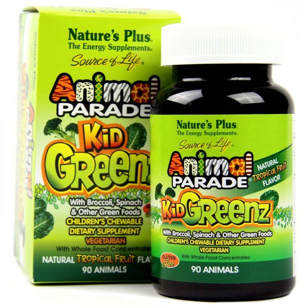 Comprar Nature's Plus, Animal Parade KidGreenz® Suplemento Vegetariano - 90 Mastigáveis - Imagem 4