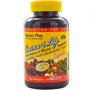 Comprar Nature's Plus, Multivitamínico Source of Life® - 180 Cápsulas Vegetarianas