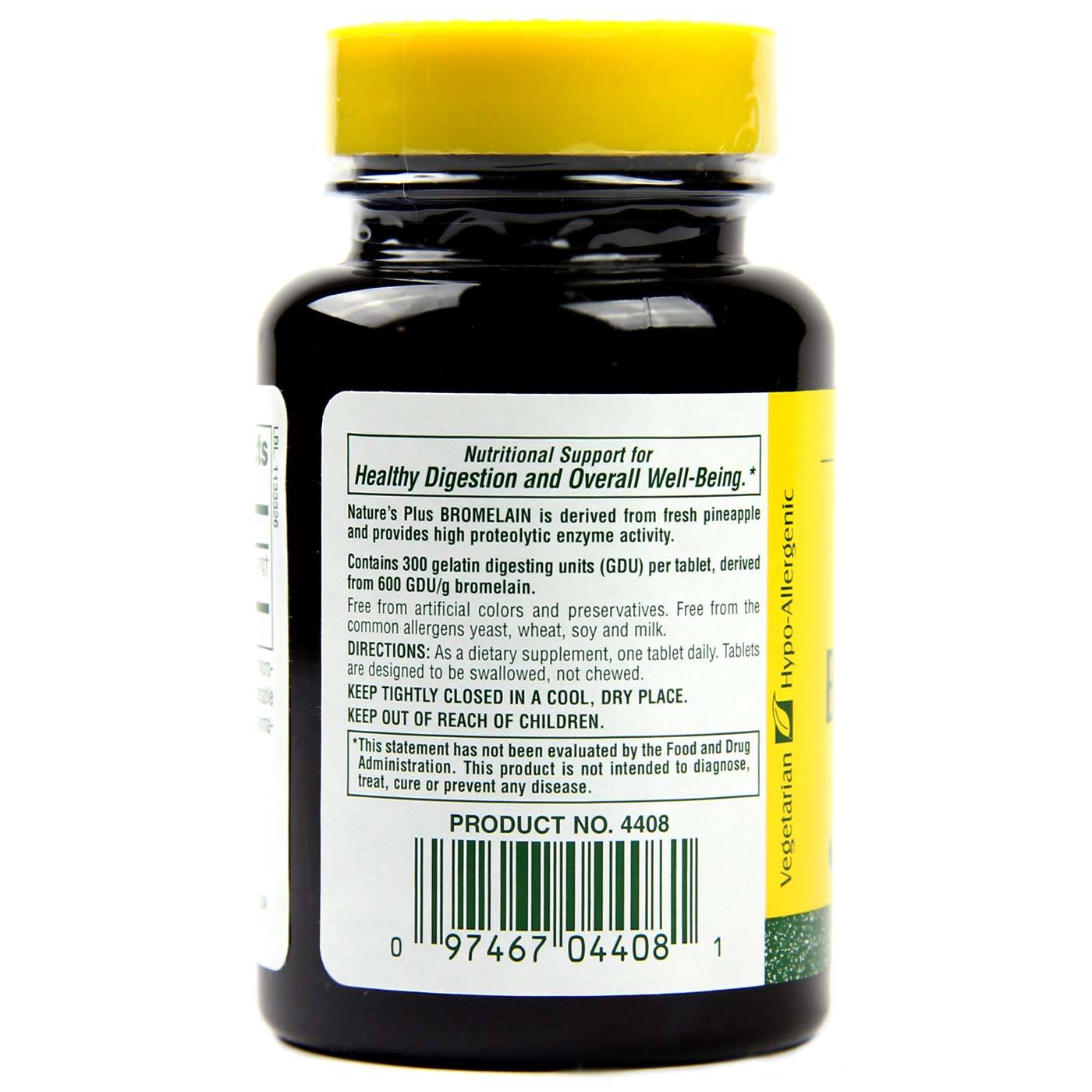 Comprar Nature's Plus, Bromelina 500 mg - 60 Tabletes - Imagem 3