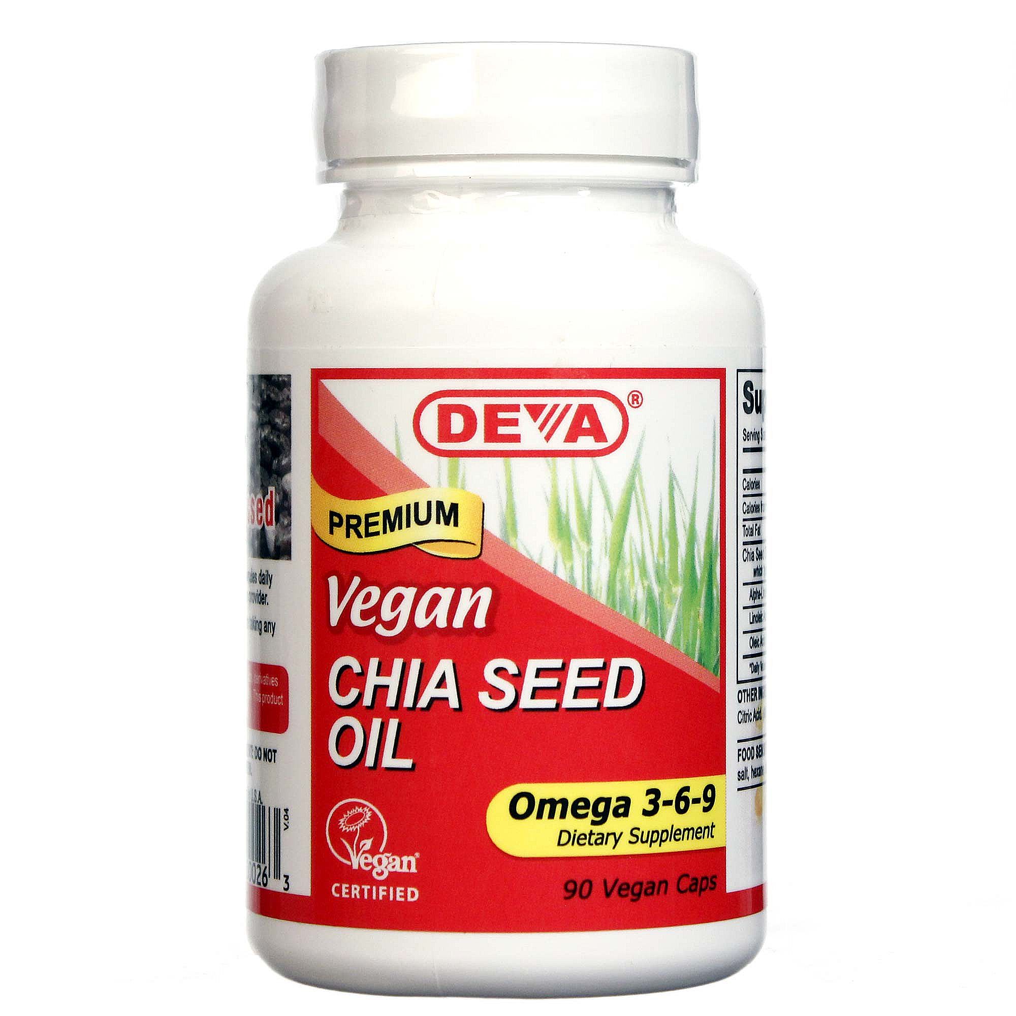 Comprar Deva, Óleo de Semente de Chia Vegan- 90 Cápsulas Vegetarianas