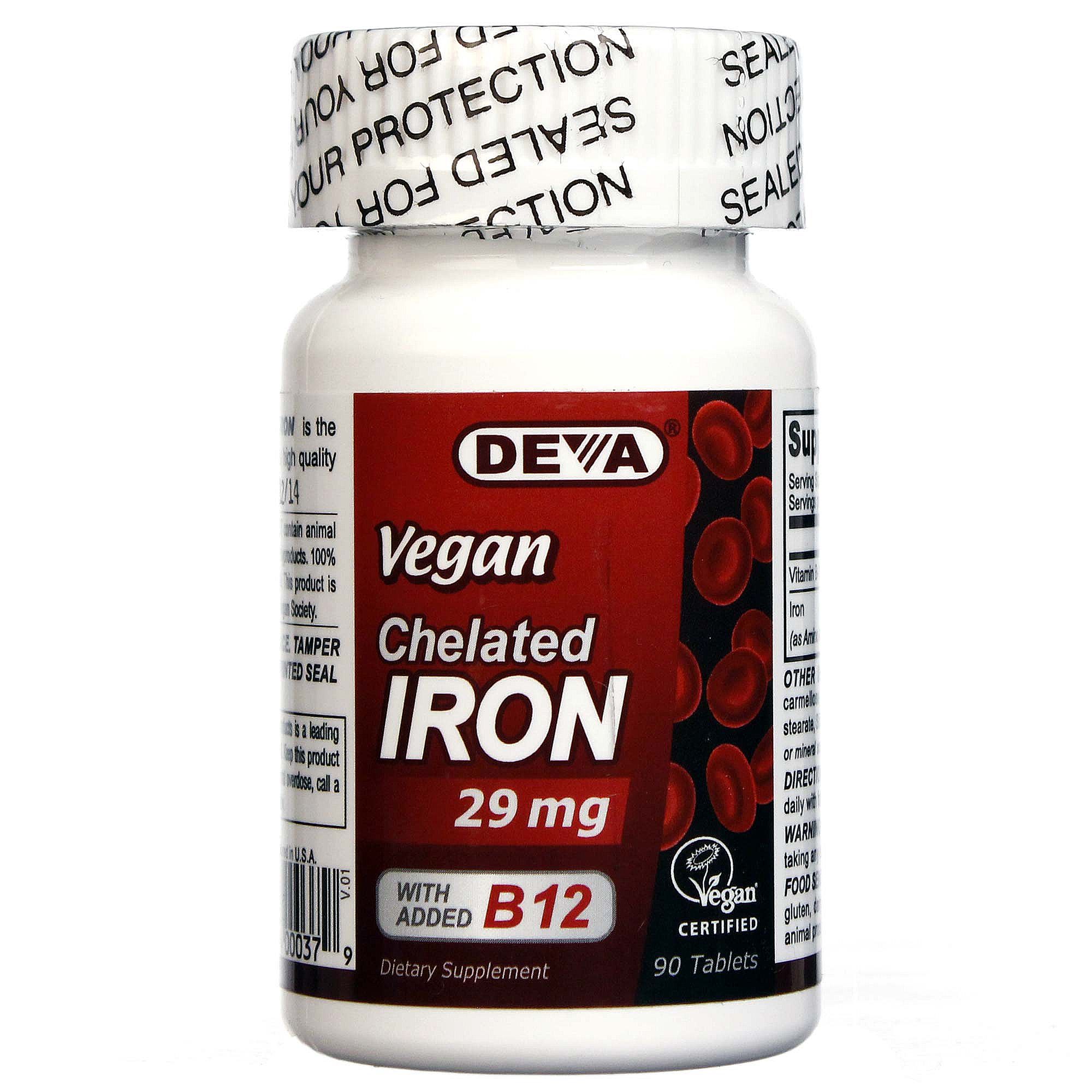 Comprar Deva, Ferro Vegano Quelatado - 90 Comprimentos