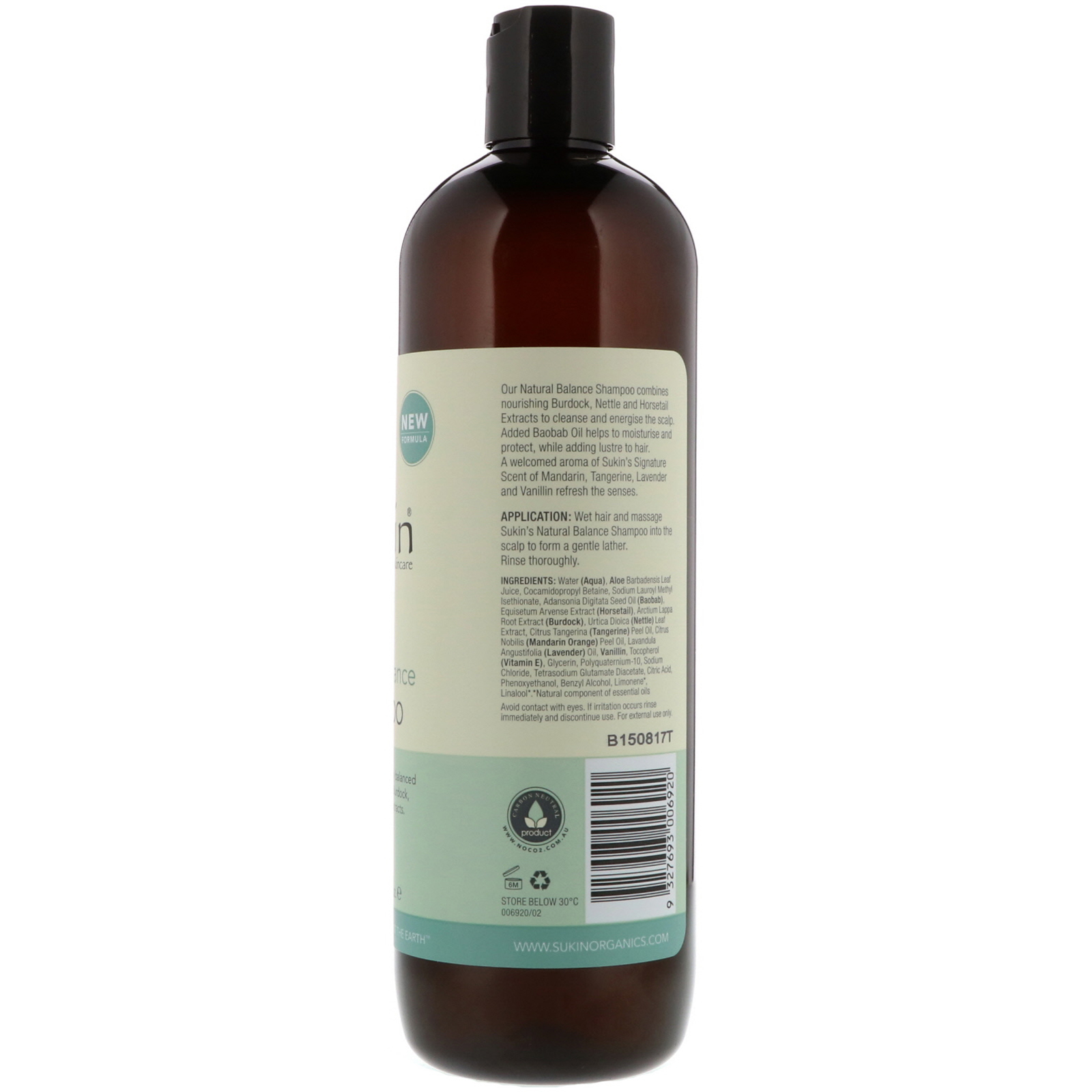 Comprar Sukin, Natural Balance Shampoo, Normal Hair, 16.9 fl oz (500 ml) - Imagem 2