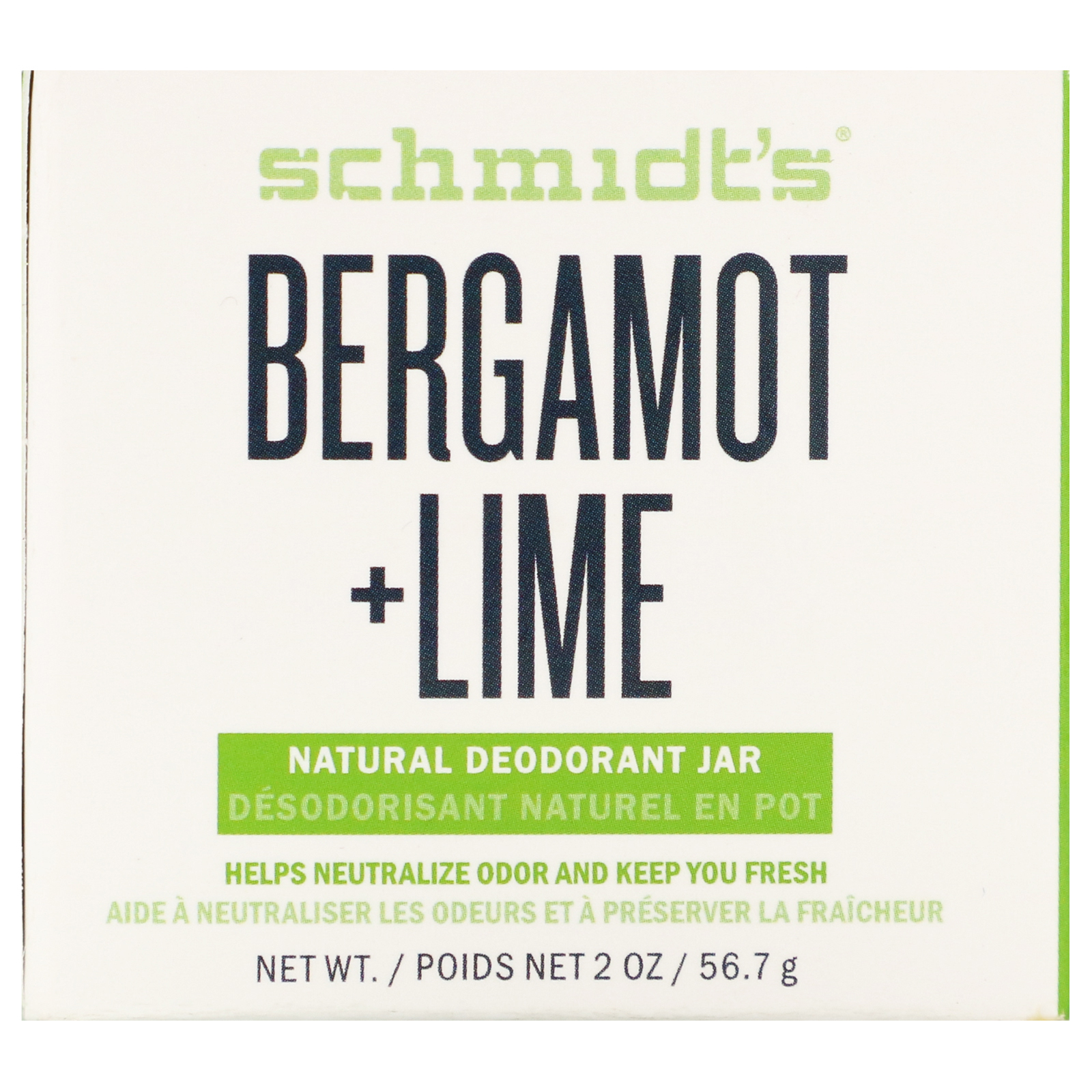 Comprar Schmidt's Naturals, Frasco de Desodorante Natural, Bergamota + Lima, 56,7 g (2 oz)