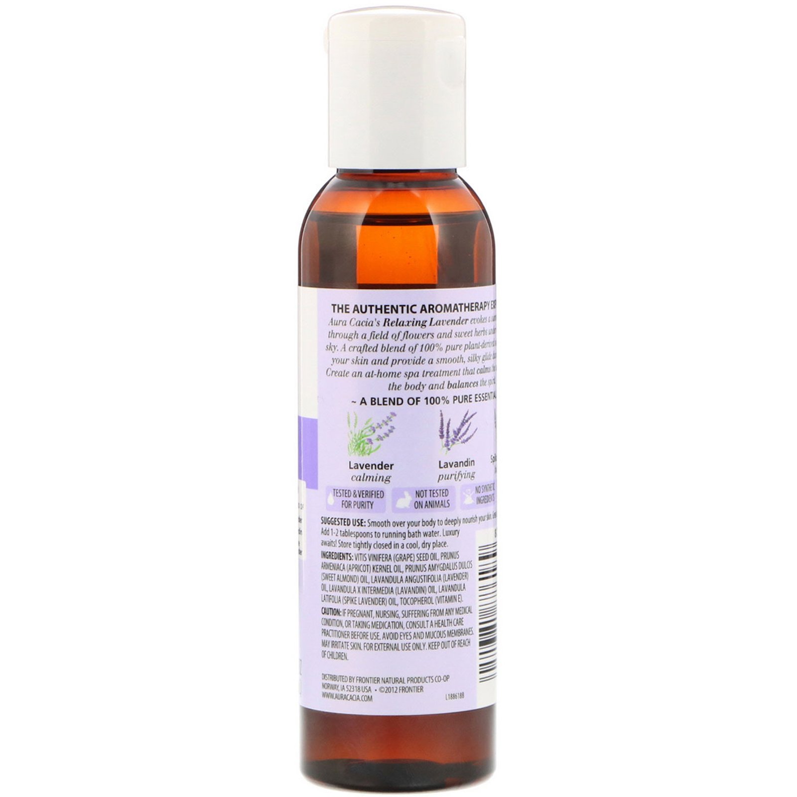 Comprar Aura Cacia, Óleo Corporal de Aromaterapia, Lavanda Relaxante, 4 fl oz (118 ml) - Imagem 2