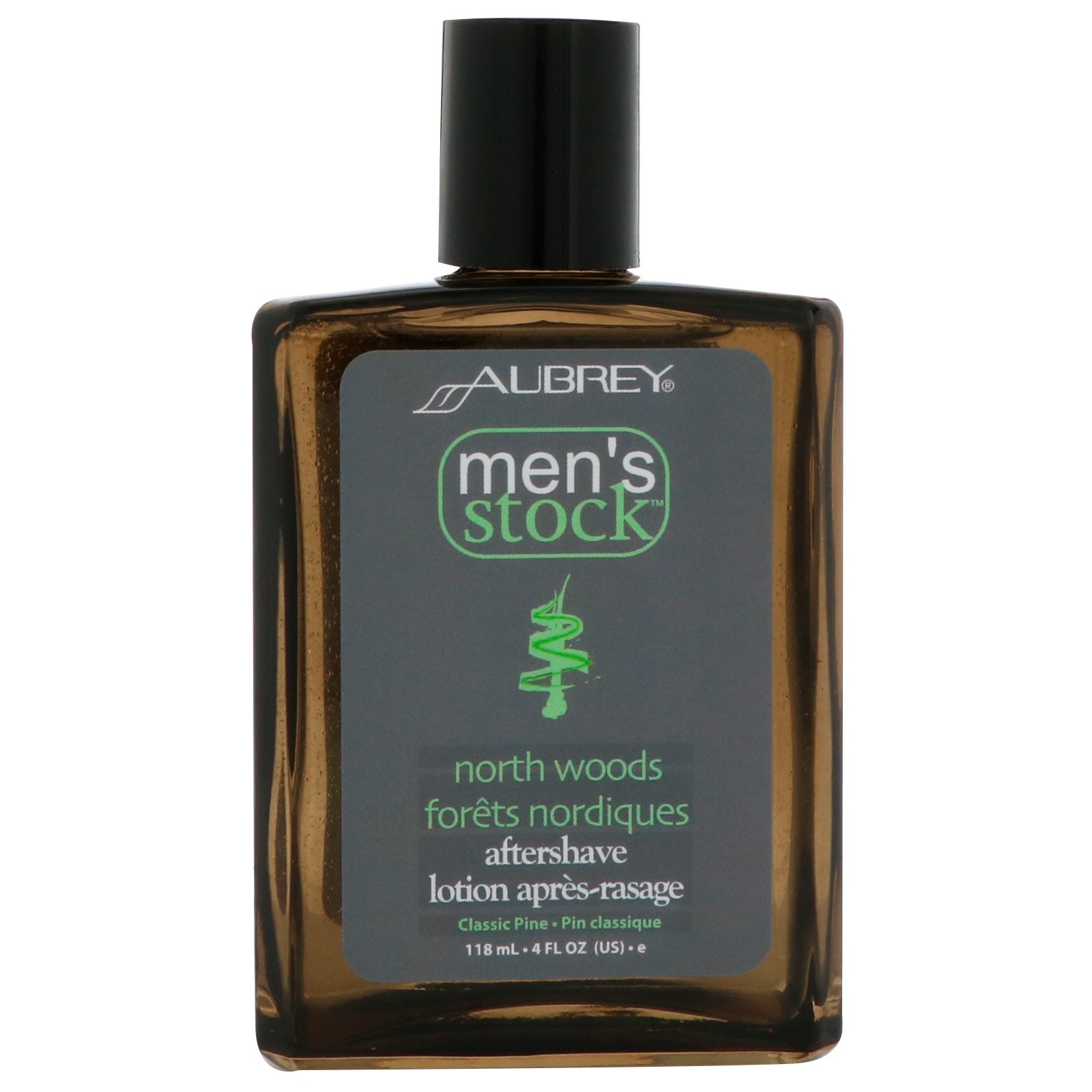 Comprar Aubrey Organics, Men's Stock, Pós-barba North Woods, Pinho Clássico, frasco de 4 oz (118 ml)