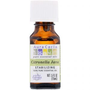 Comprar Aura Cacia, Óleo Essencial 100% Puro, Citronela-de-Java, 15 ml (0,5 fl oz)