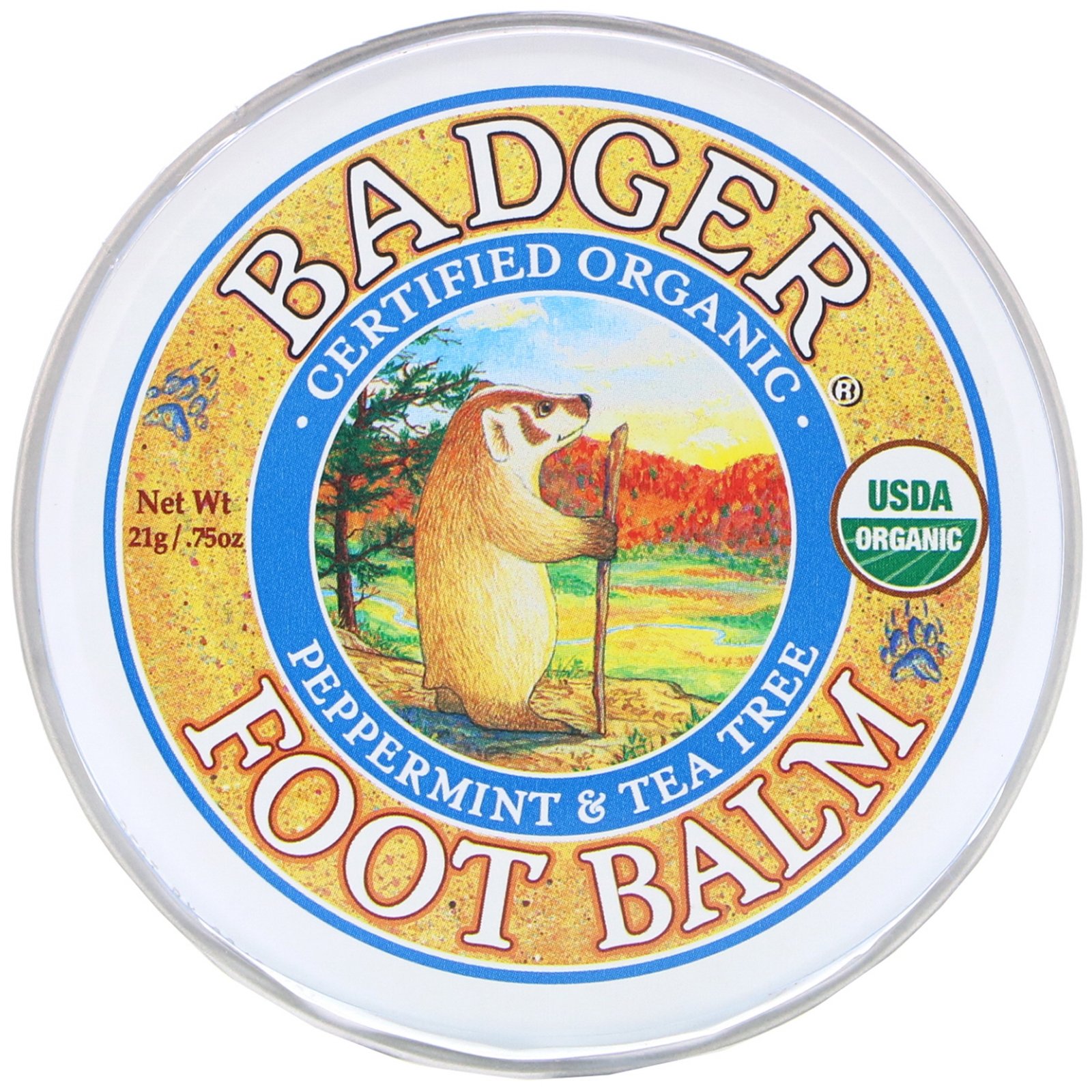 Comprar Badger Company, Óleo Para os Pés, Menta & Árvore De Chá, .75 oz (21 g) - Imagem 3
