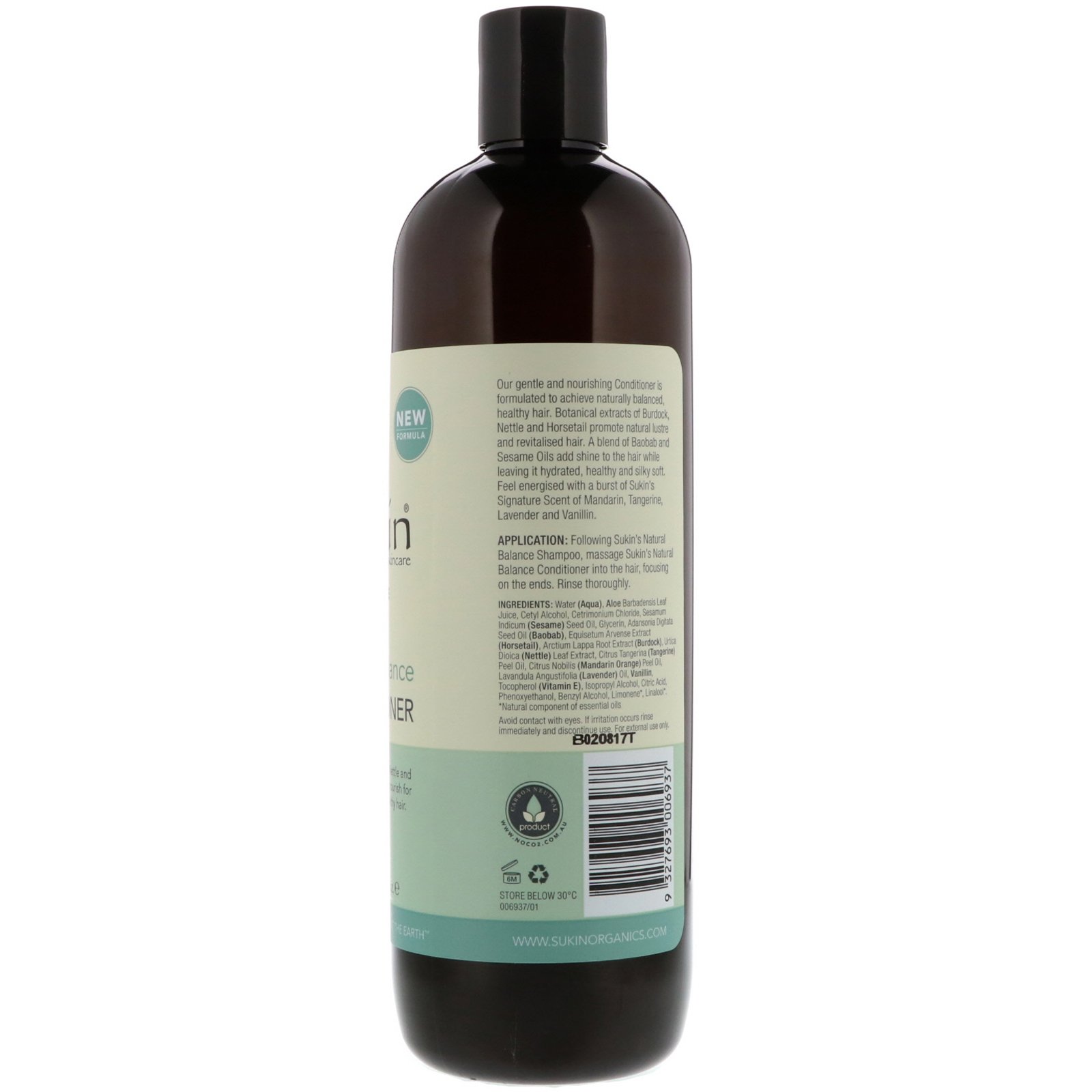 Comprar Sukin, Natural Balance Conditioner, Normal Hair, 16.9 fl oz (500 ml) - Imagem 2
